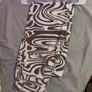 Printed straight jeans